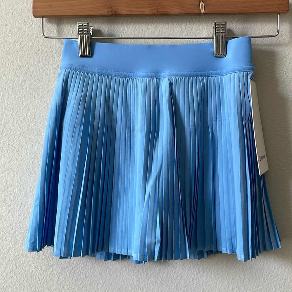 NWT Varsity Lululemon High-Rise Pleated Tennis Skirt Sinatra Blue Size 0
